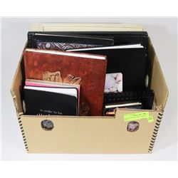 BOX OF WRITING PADS (VARIOUS SIZES) -