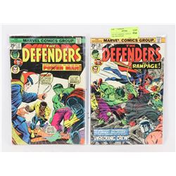 LOT OF 2 MARVEL 1970'S COMICS, THE DEFENDERS
