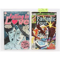 LOT OF 2 COLLECTORS COMIC BOOKS, 1960'S FALLING