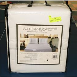 WATERPROOF MICROFIBER KING SIZE MATTRESS PAD