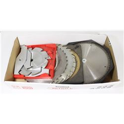 ESTATE LOT OF 6 DIFFERENT SAW BLADES AND DADO