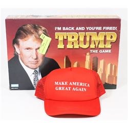 TRUMP BOARD GAME AND HAT