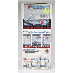 AUTO SPOUT  SELFRETRACTING DRAIN SPOUT, WHITE