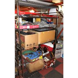 METRO RACK  OF ASSORTED CONTENTS