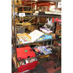 METRO RACK OF ASSORTED  CONTENTS