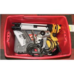 BIN W/ PORTA CABLE ROUTER ELECTRIC PLANE.