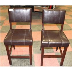2 COUNTER HEIGHT BAR STOOLS