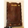 Image 1 : VINTAGE WOODEN GUN/POOL CUE WALL STORAGE