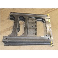 SET OF 2 BLACK SAWHORSES, LIGHT WEIGHT,