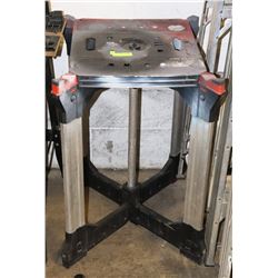 ALUMINUM FOLD-AWAY WORK STATION