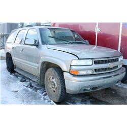 UNRESERVED AS IS! 2002 CHEVROLET TAHOE