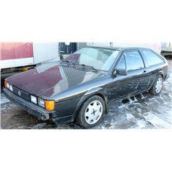 UNRESERVED AS IS! 1984 VOLKSWAGON SCIROCCO