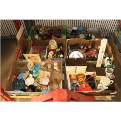 ESTATE COLLECTIBLE PALLET INCL CERAMIC MATCH TILE,