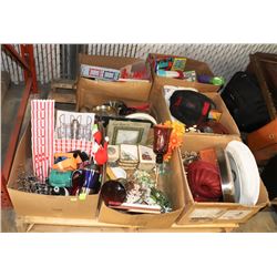 PALLET OF KICHENWARES, HOME DECOR AND MISC