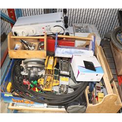 PALLET OF TOOLS AND HANDYMAN ACCESSORIES