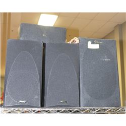 4 MIRAGE HOME STEREO SPEAKERS AMPLIFIER