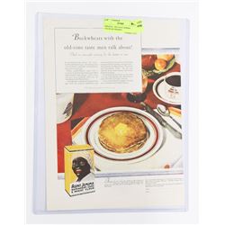 1929 AUNT JEMIMA COLOR AD FRAMED