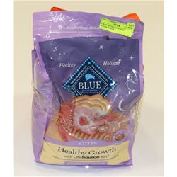 2 BLUE BUFFALO CAT FOOD BAGS - KITTEN (7LBS) &