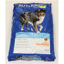 AUTHORITY ADULT DOG FOOD CHICKEN & RICE 34LBS