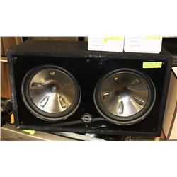 BASEWORKX SPEAKER BOX WITH TWO 10" METAL CONED
