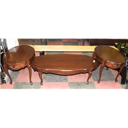 FRENCH PROVINCIAL STYLE COFFEE TABLE WITH TWO