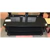 Image 1 : BLACK GLASS 3-TIER TV/MEDIA STAND