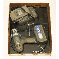 MASTERCRAFT 18 VOLT DRILL WITH SPARE BATTERY AND