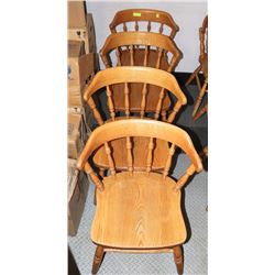 4 CAPTAINS CHAIRS MADE IN CANADA H. KRUG