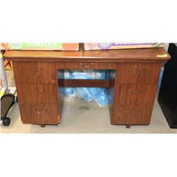 6 DRAWER DESK, 46"X22"X29"