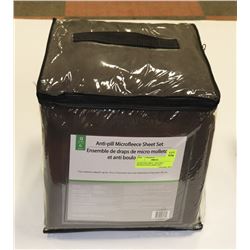 QUEEN DK GREY  ANTI-PILL MICROFLEECE SHEET SET