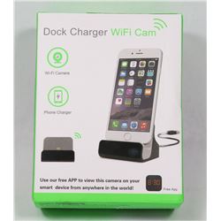 DOCK CHARGER WI FI CAM FOR IPHONE, IPAD IOS 6 OR