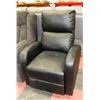 Image 1 : BLACK LEATHERETTE 30" RECLINING CHAIR