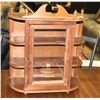 Image 1 : ESTATE VINTAGE SOLID WOOD CURIO CABINET