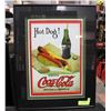 Image 1 : PROFESSIONALLY FRAMED "HOT DOG!" DRINK