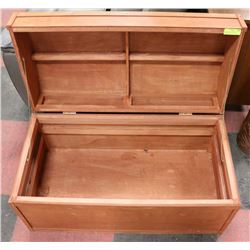 SOLID WOOD, HAND MADE "TREASURE" CHEST