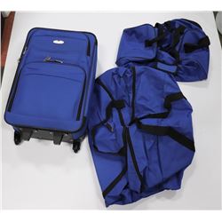 BOX W/CAMBRIDGE LUGGAGE SET - BLUE