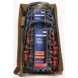 BOX W/TWO MASTERCRAFT 10-PC T-HANDLE