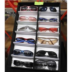 DISPLAY OF DESIGNER SUNGLASSES