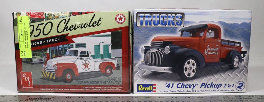 LOT OF 2 MODELS - 1950 CHEVY, 1941 CHEVY