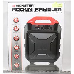 NEW MONSTER ROCKIN' RAMBLER PORTABLE SPEAKER