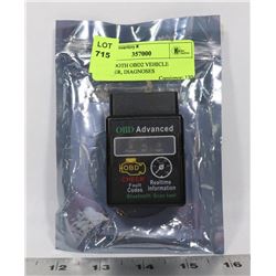 BLUETOOTH OBD2 VEHICLE SCANNER, DIAGNOSES