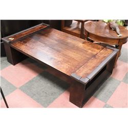 SOLID WOOD COFFEE TABLE 16"HX55"WX32"D