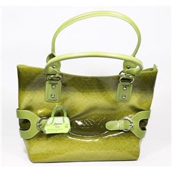 GREEN PRINCESS FLORENCE SNAKE SKIN STYLE LADIES