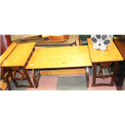 ESTATE WOOD WESTERN THEMED HANDMADE COFFEE