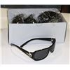 Image 1 : BOX OF BLACK DESIGNER SUNGLASSES WITH CHROME