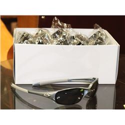 BOX OF GREY OAKLEY STYLED SUNGLASSES WITH BLACK