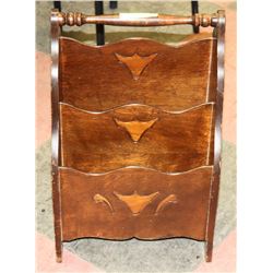 ANTIQUE MAGAZINE RACK