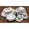Image 1 : 34PC ROYAL DOULTON "FIRE GLOW" FINE CHINA SET