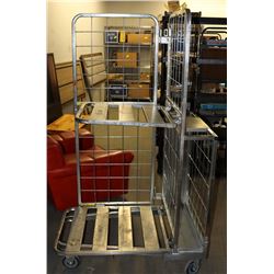STAINLESS STEEL BOX CART STORAGE 750LB CAPACITY