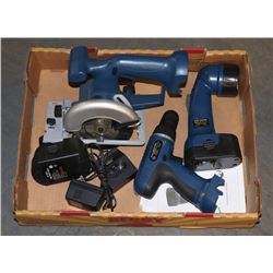 FLAT GTV 18V POWER TOOLS WITH BATTERY AND CHARGER